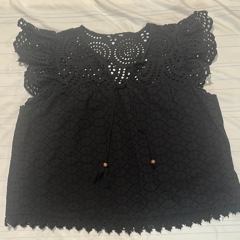Black Lace Women's Top